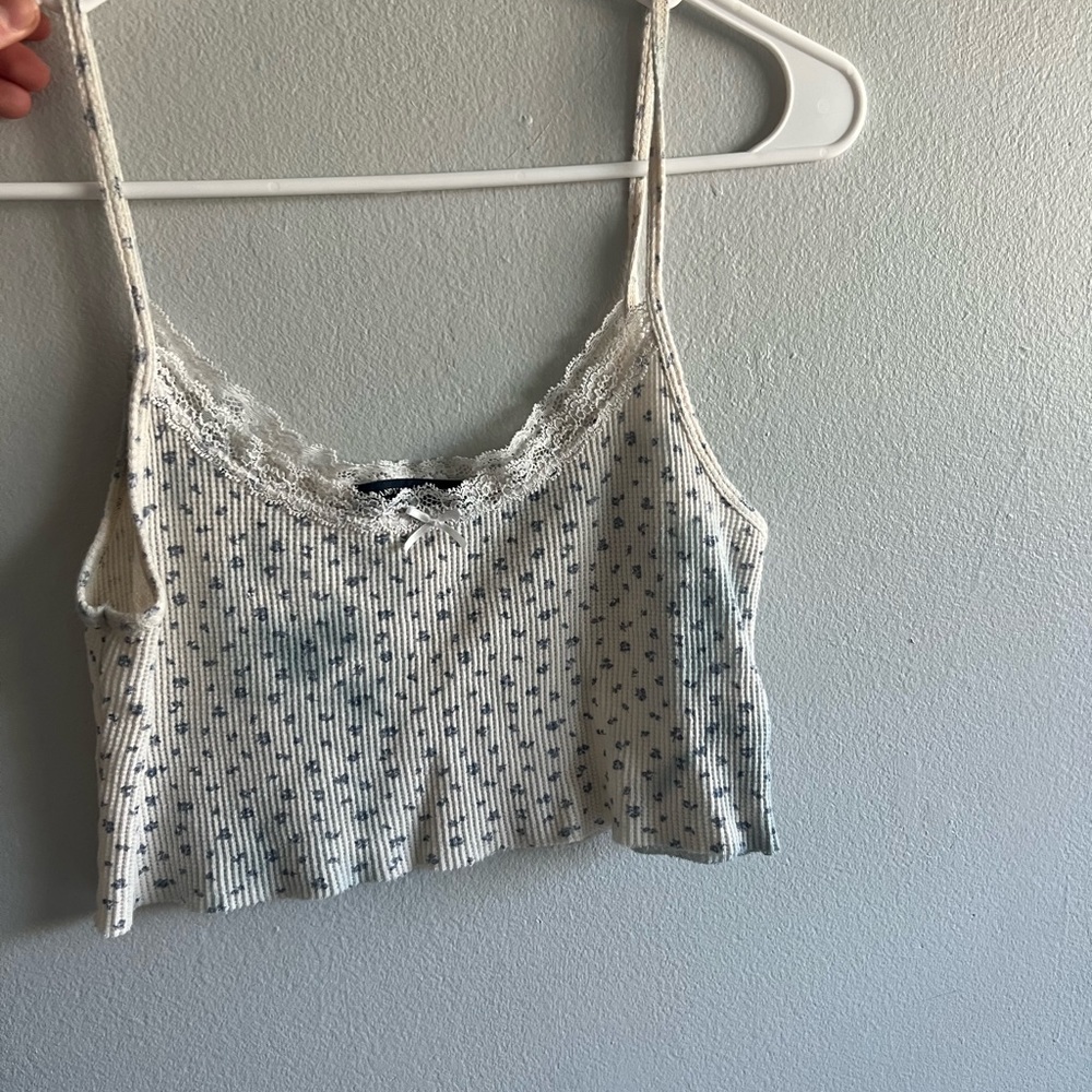 brandy melville floral tank